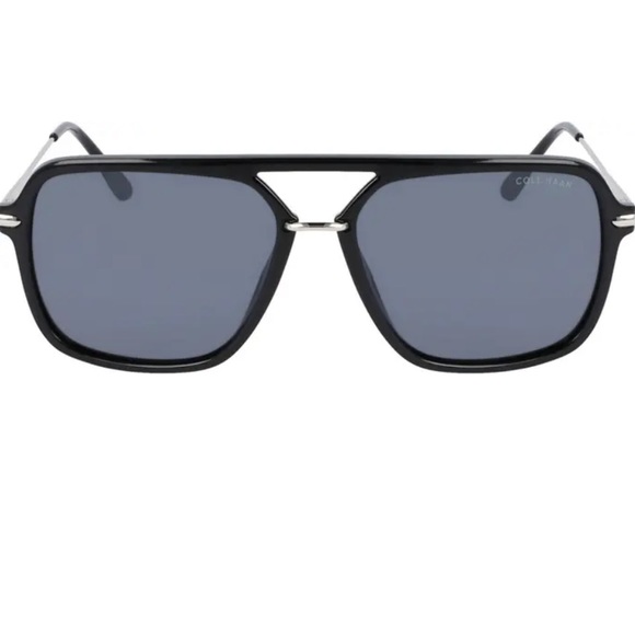 Cole Haan 56mm Polarized Navigator Sunglasses shades black and blue available - Picture 2 of 4
